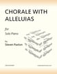 CHORALE WITH ALLELUIAS piano sheet music cover